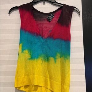 Multicolor V-Neck Tank Top